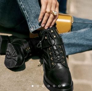 Sezane Dana Black Ankle Boot 40/9